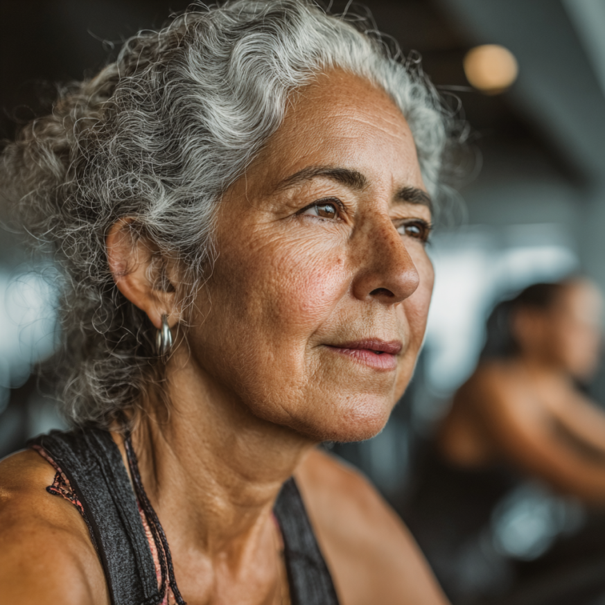 Adultos mayores haciendo ejercicio